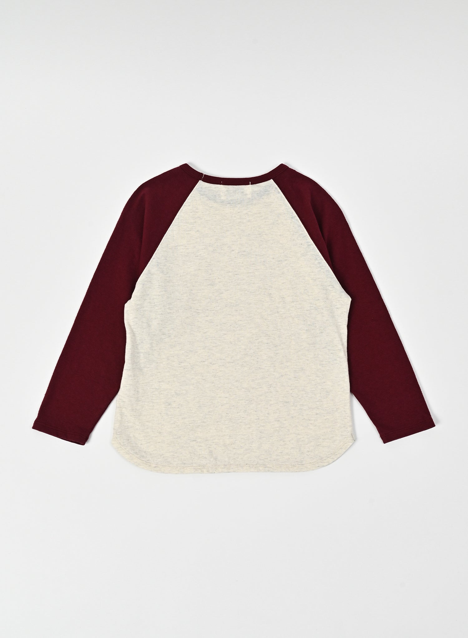 Raglan T-shirt / Burgundy x Oats
