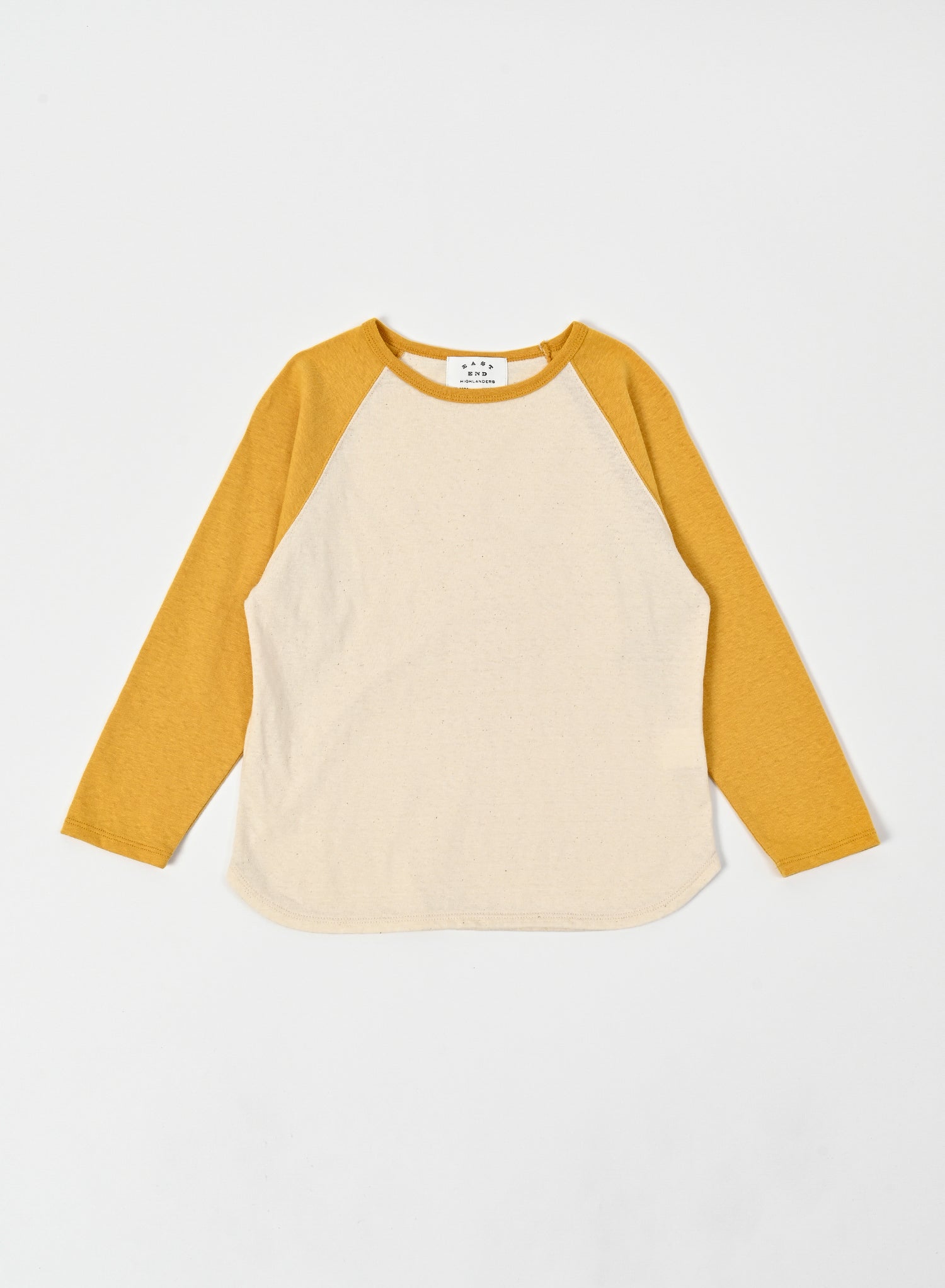 Raglan T-shirt / Mustard x Ivory