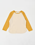 Raglan T-shirt / Mustard x Ivory
