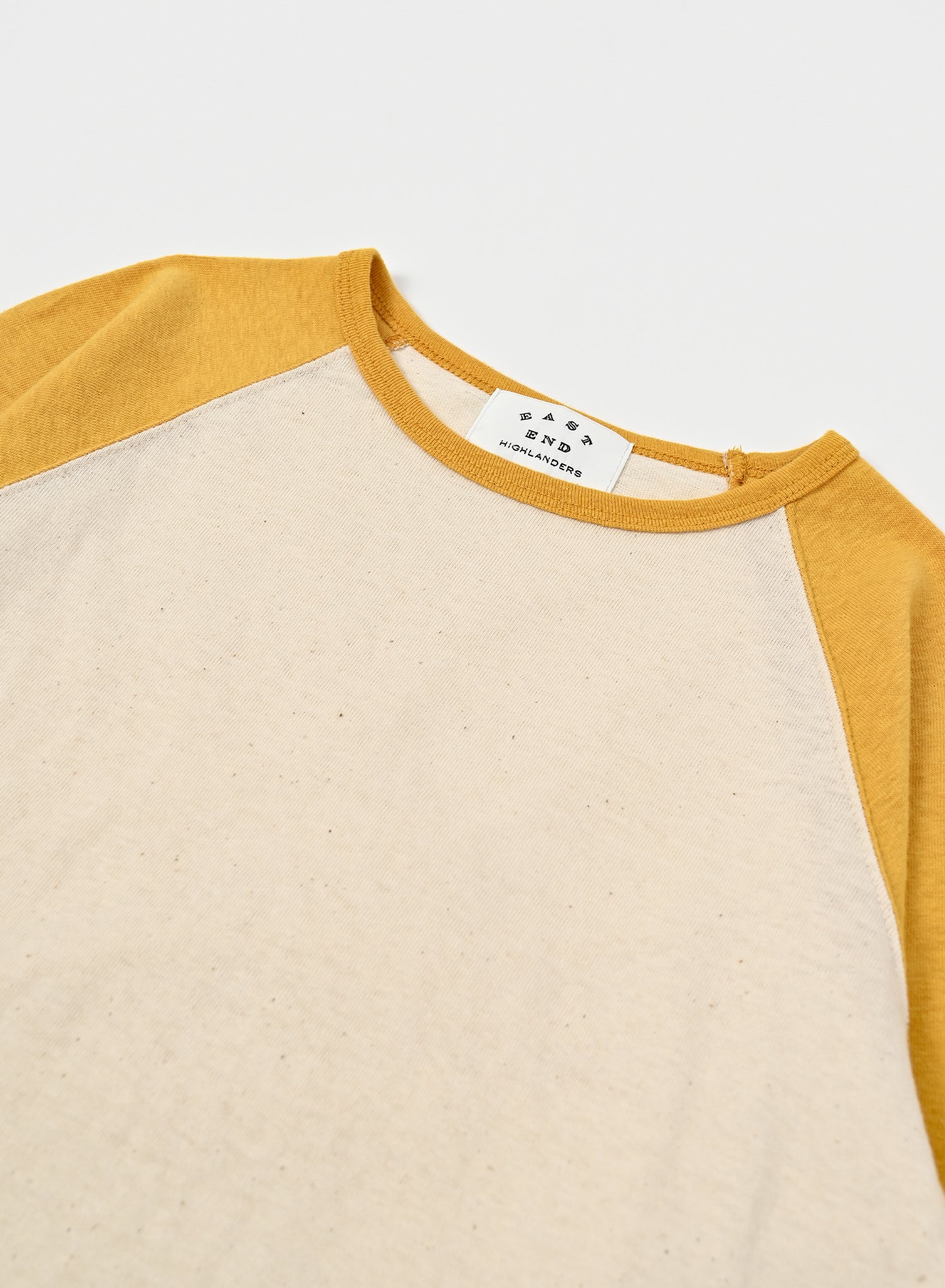 Raglan T-shirt / Mustard x Ivory