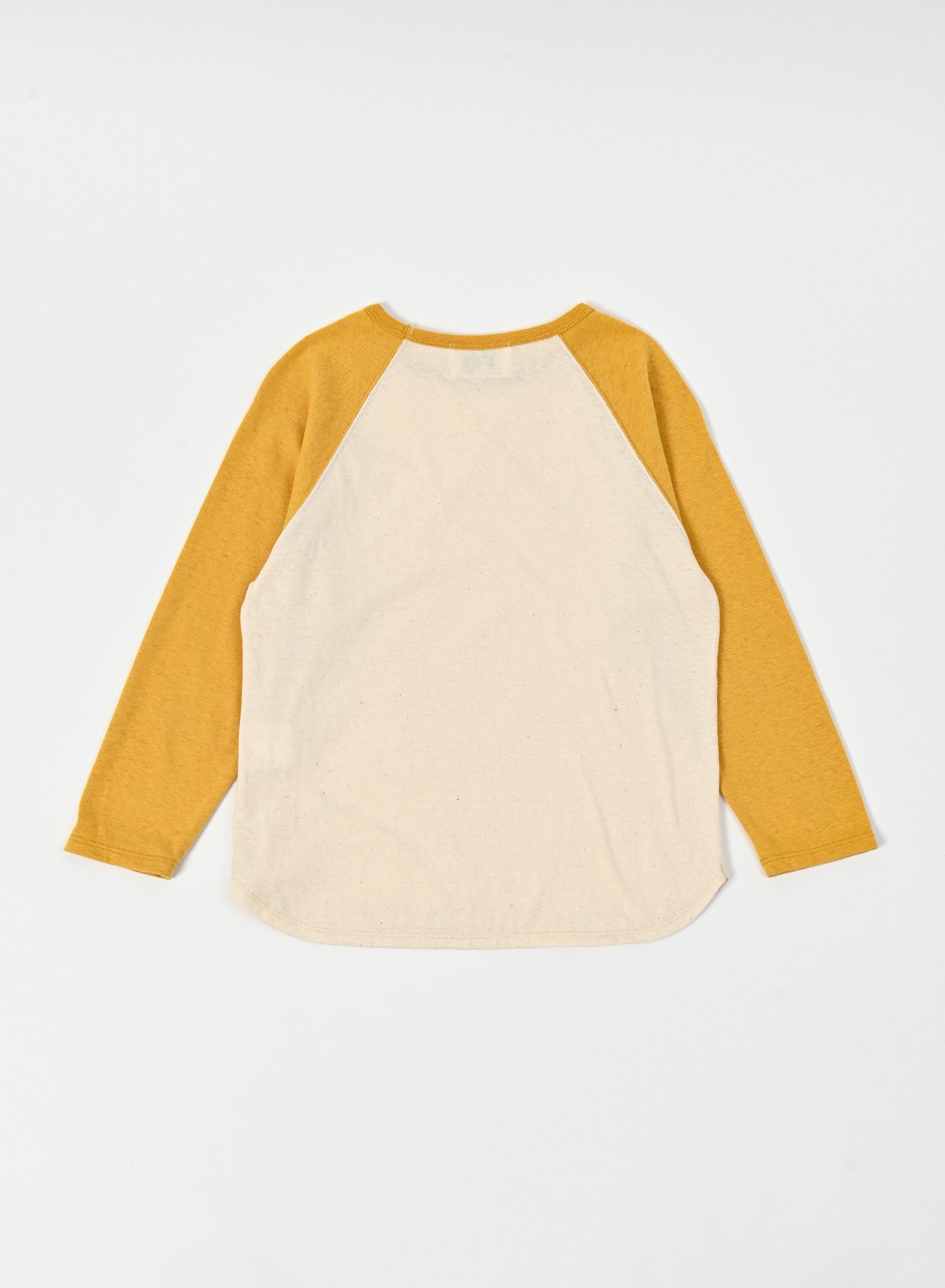 Raglan T-shirt / Mustard x Ivory