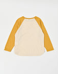 Raglan T-shirt / Mustard x Ivory
